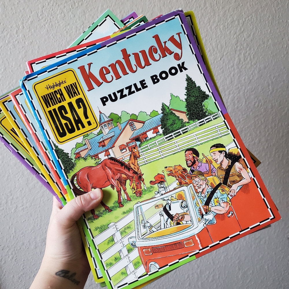 1999 Highlights "Where in the USA?" Puzzle books